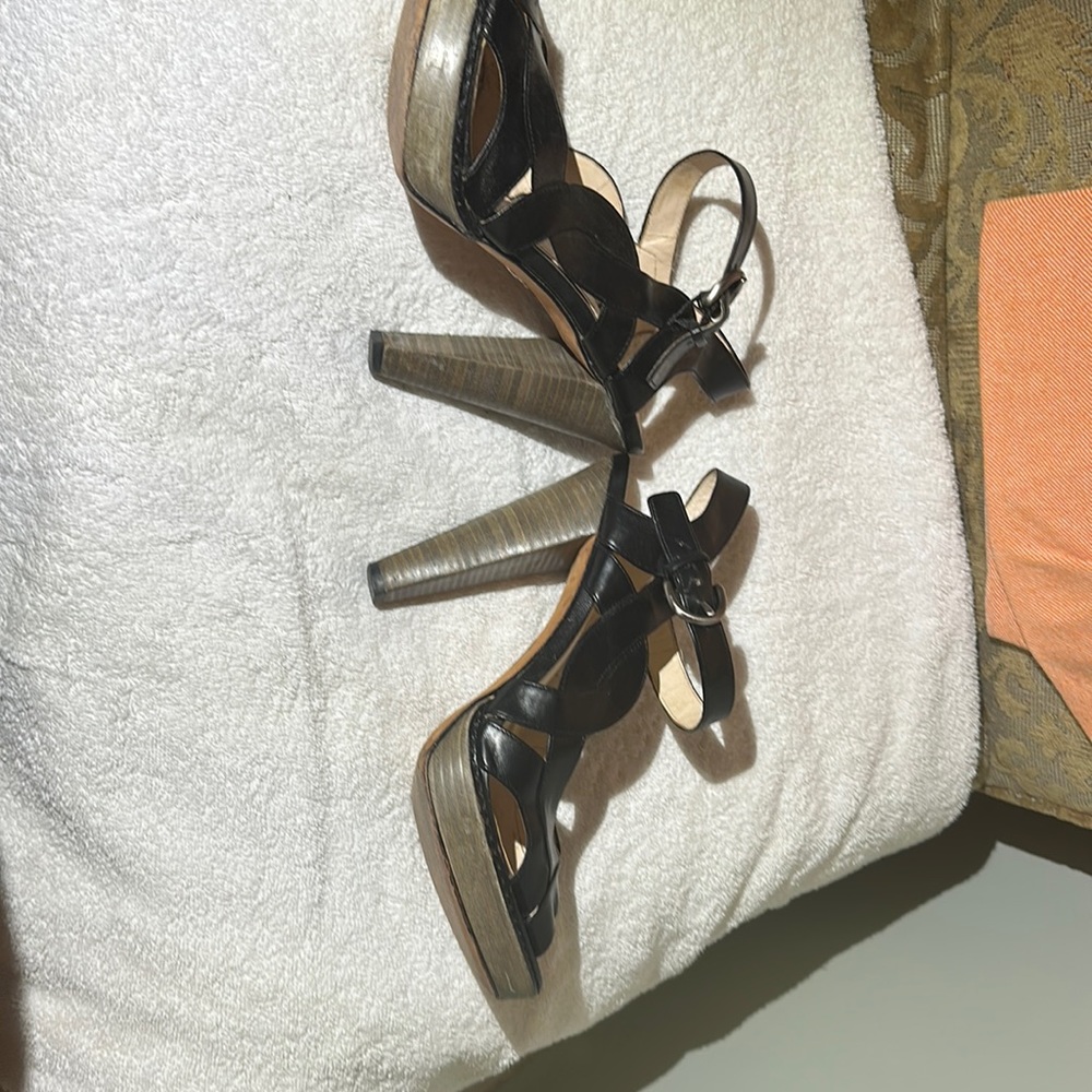 Very comfortable Coach high heeled sandals